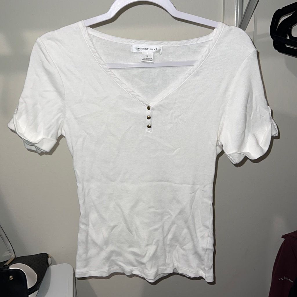 White Button Down Tunic